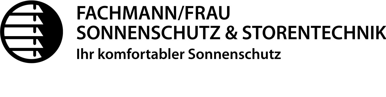 Logo Fachmann/frau Sonnenschutz und Storentechnik - Ihr konfortabler Sonnenschutz